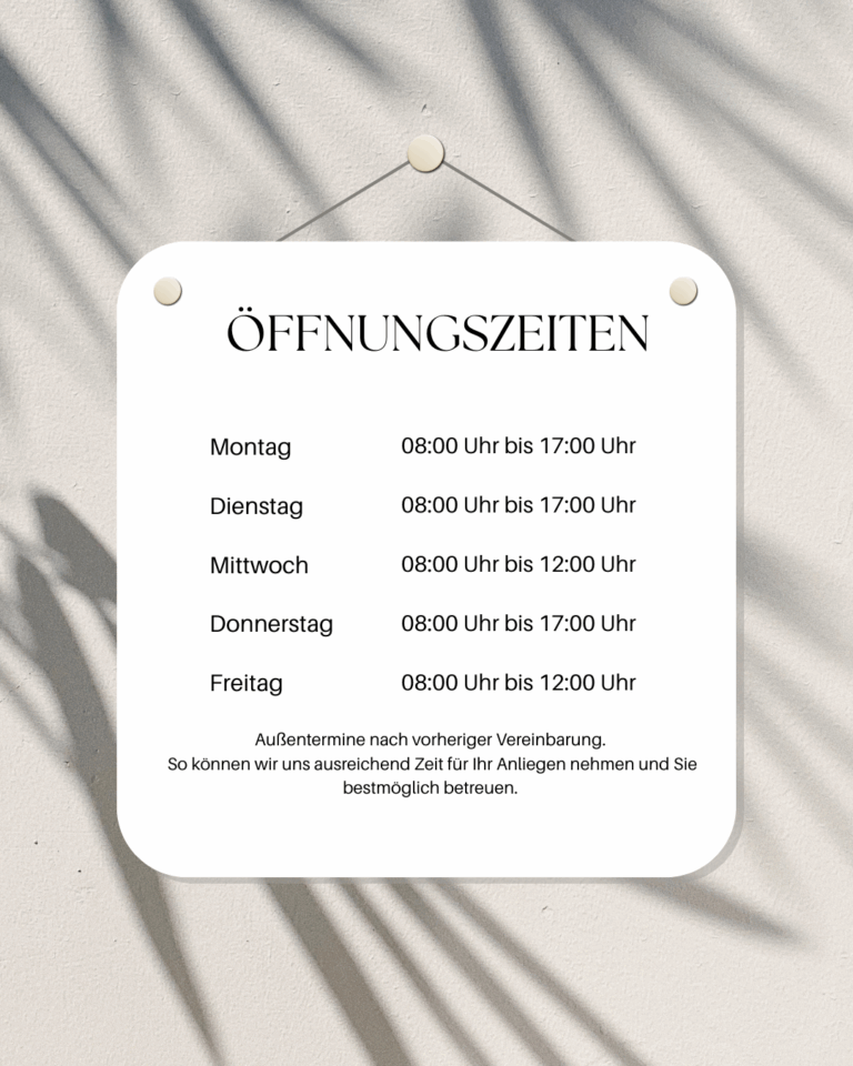 Öffnungszeiten